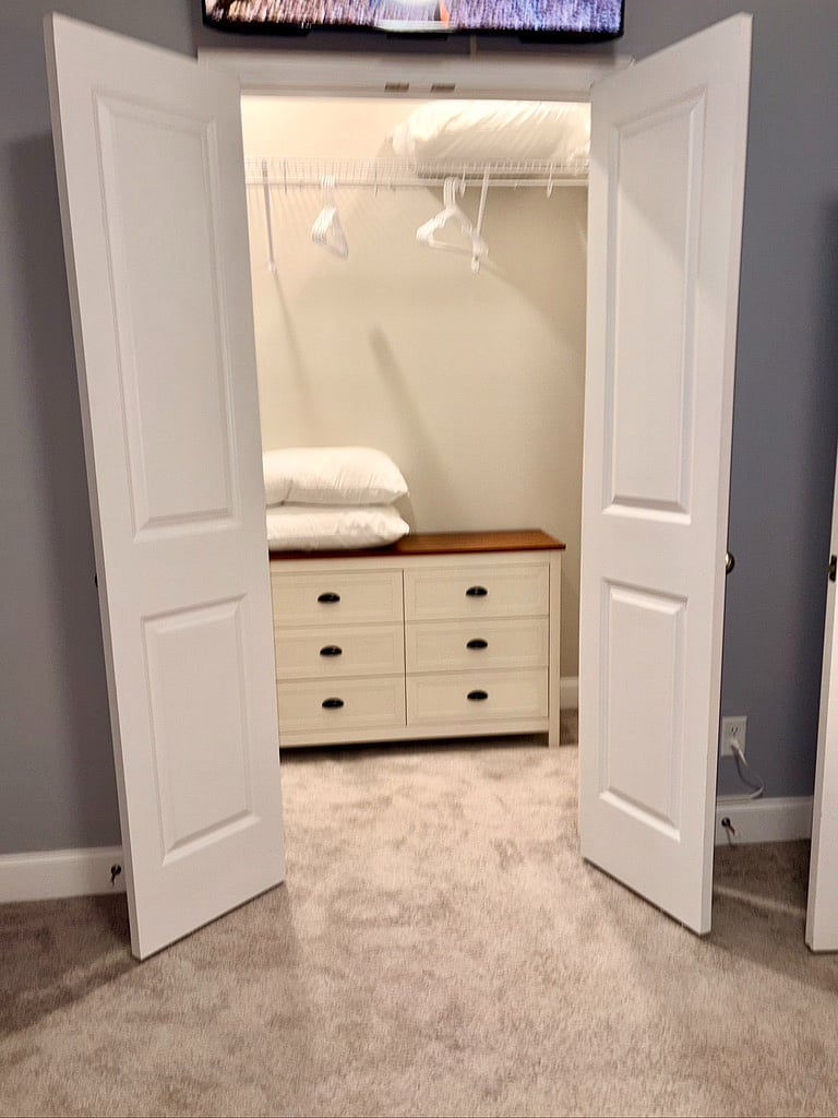 Guest room closet