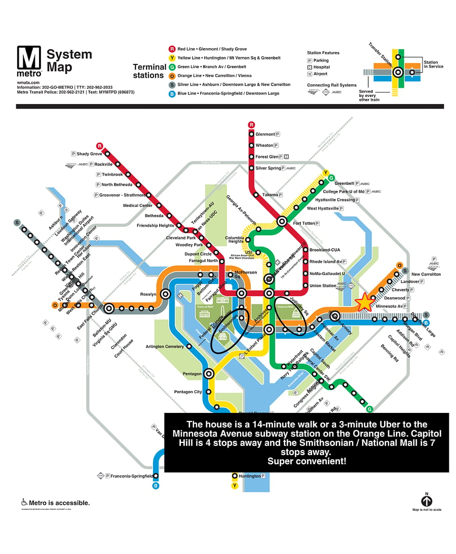 DC Metro Train Map