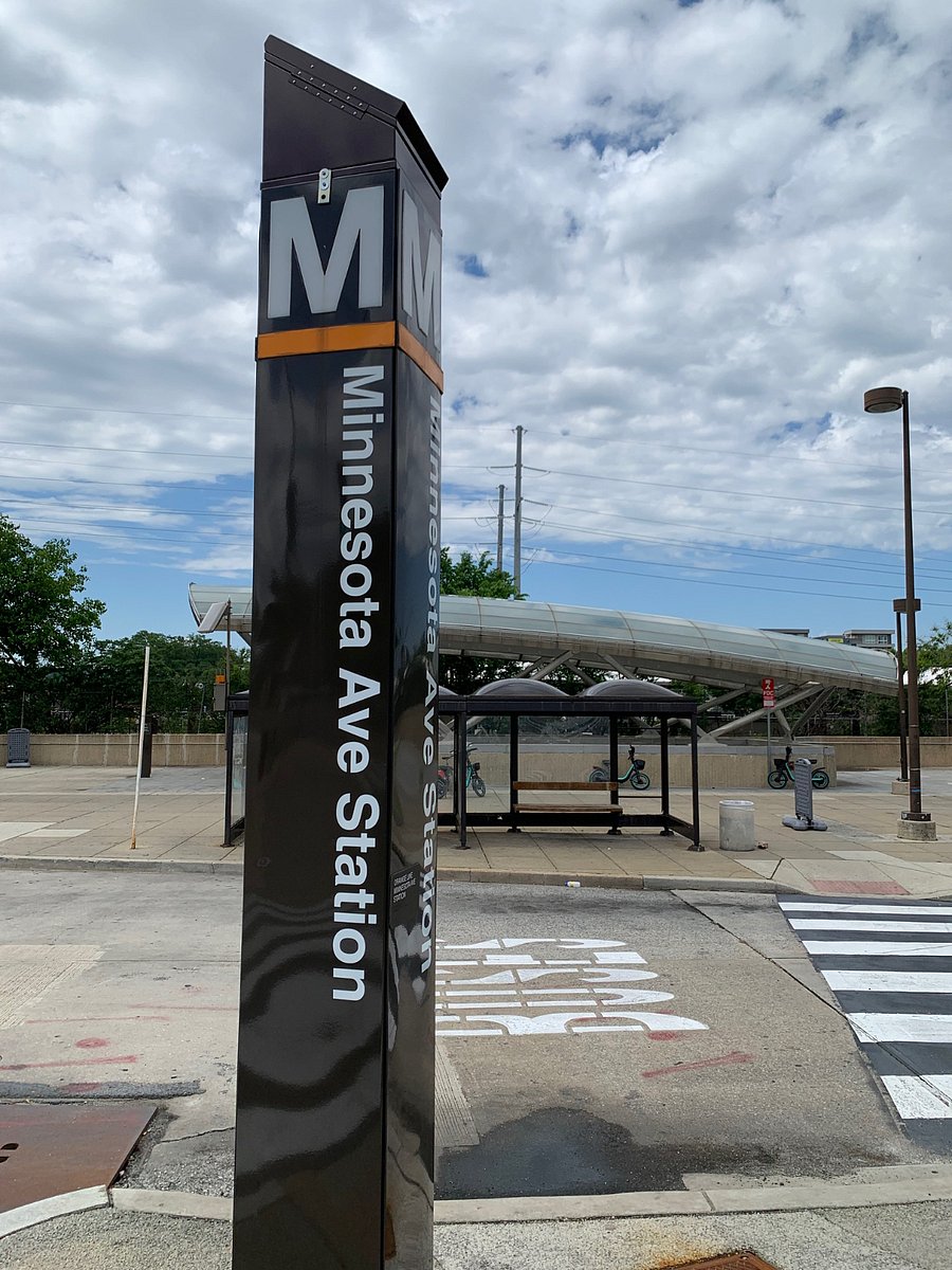 Orange Line Minnesota Ave Train - gets you to Capitol Hill, Waterfront, Downtown Offices, Smithsonian, Washington Monument and other areas of interest in minutes