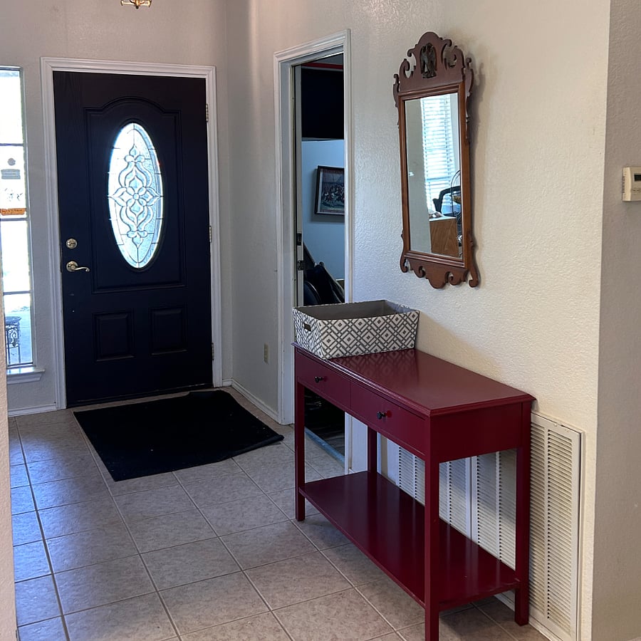 Entry hall with console table