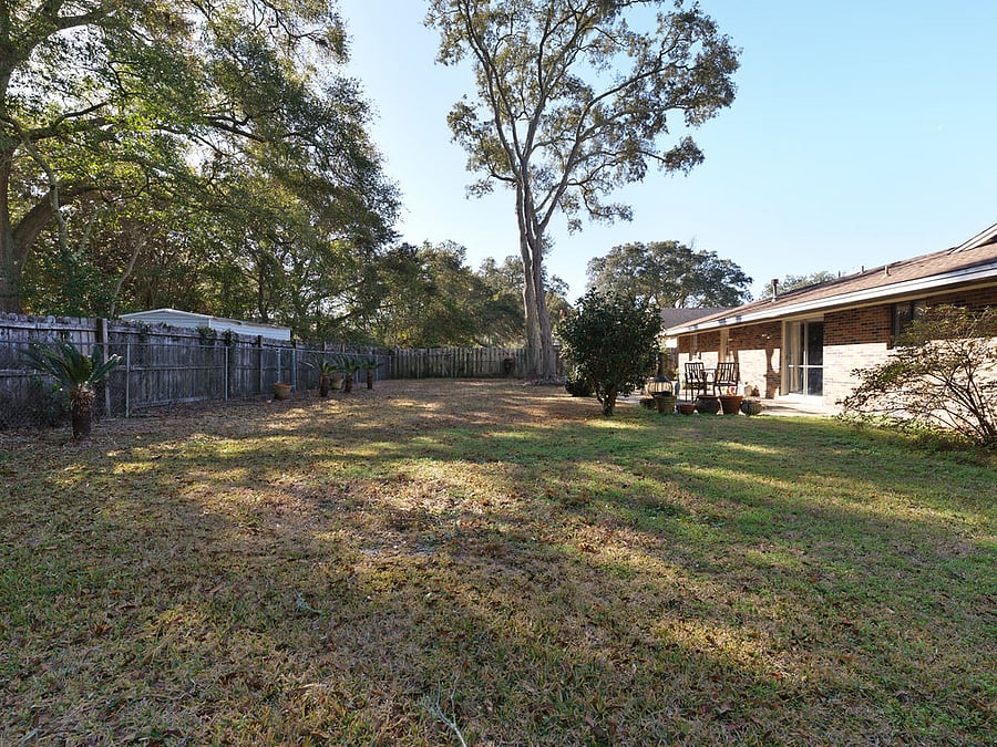 Fenced in Backyard