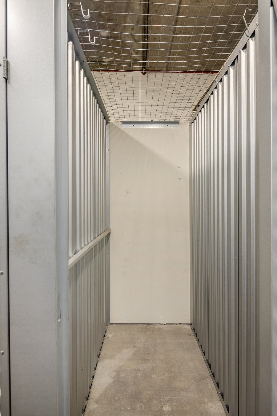 Storage unit by parking space