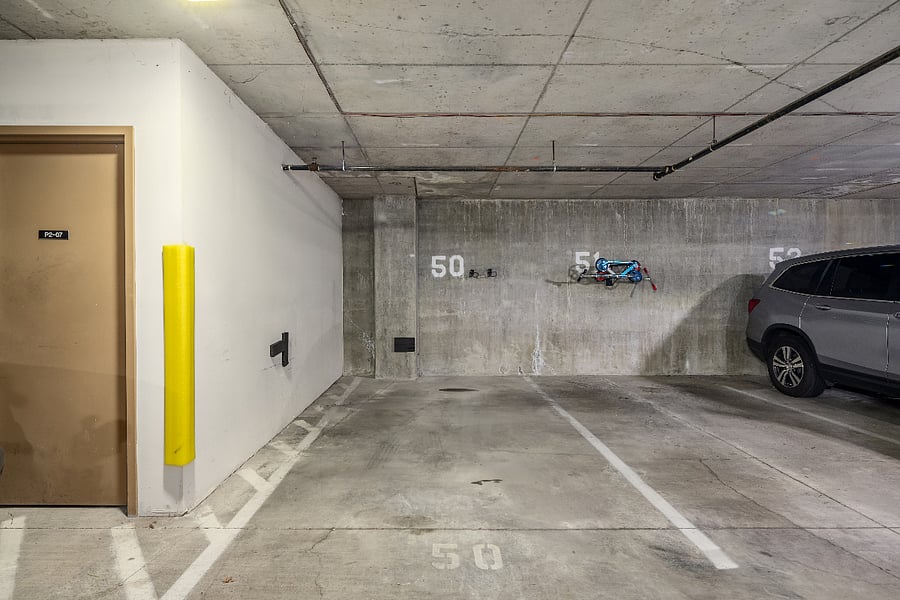 Parking space in secure garage