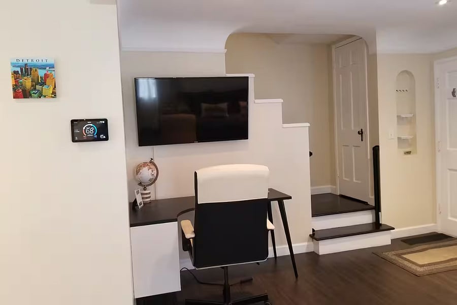 Workspace in the living room
