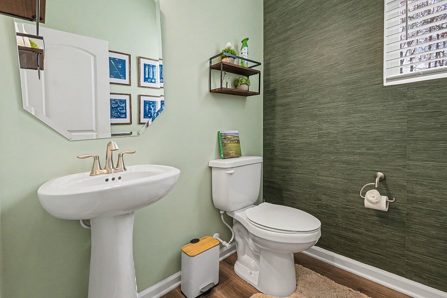 Main level half bath