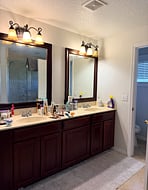 Master bathroom vanity
