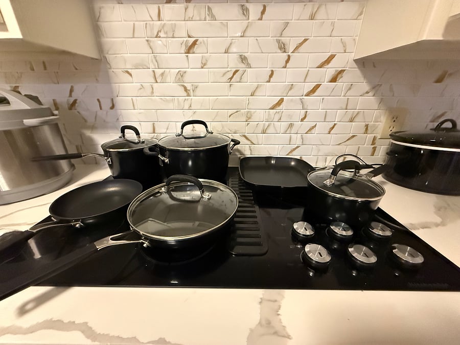 Kitchen Aid pots and pans