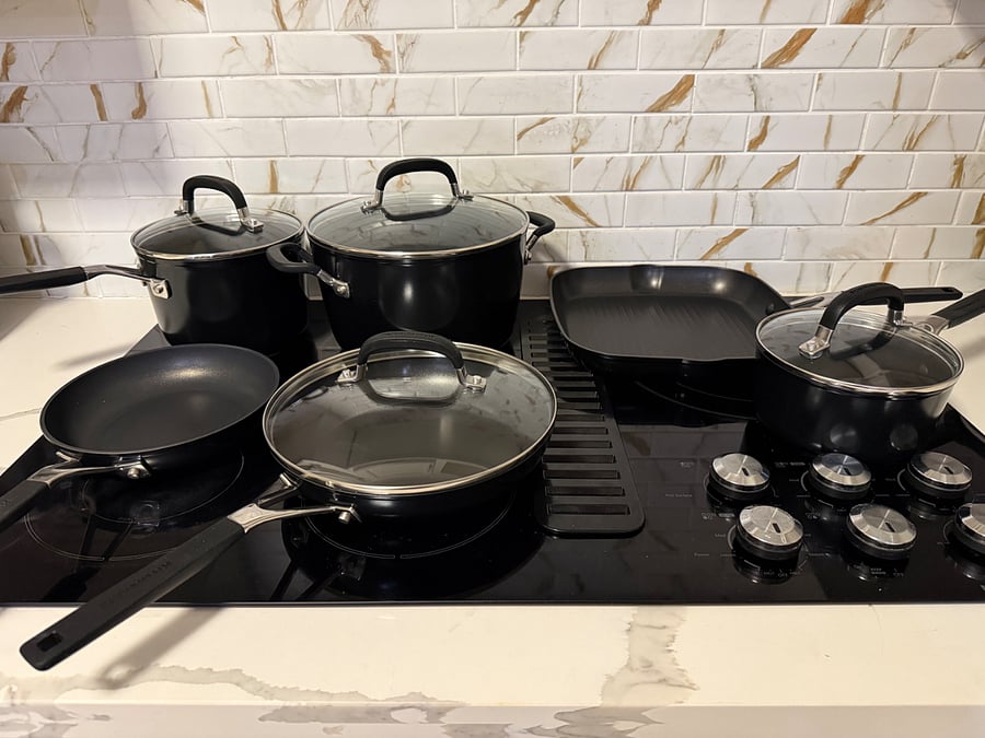 Kitchen Aid pots and pans