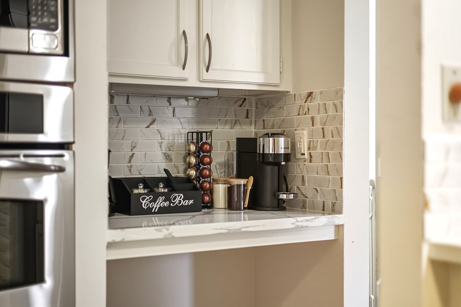 Coffe bar with Nespresso Vertuo