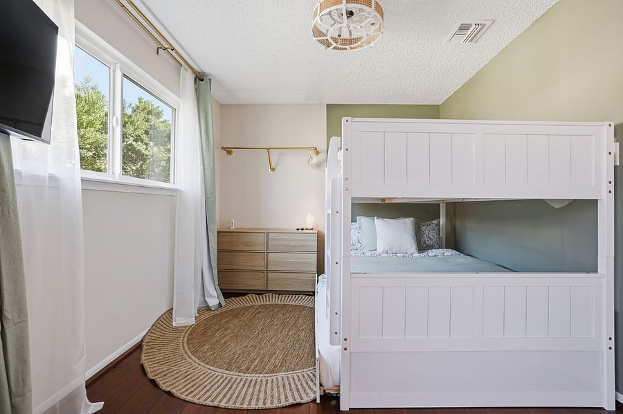 4th Bedroom - Full over full with twin trundle. 43" TV and Arcade