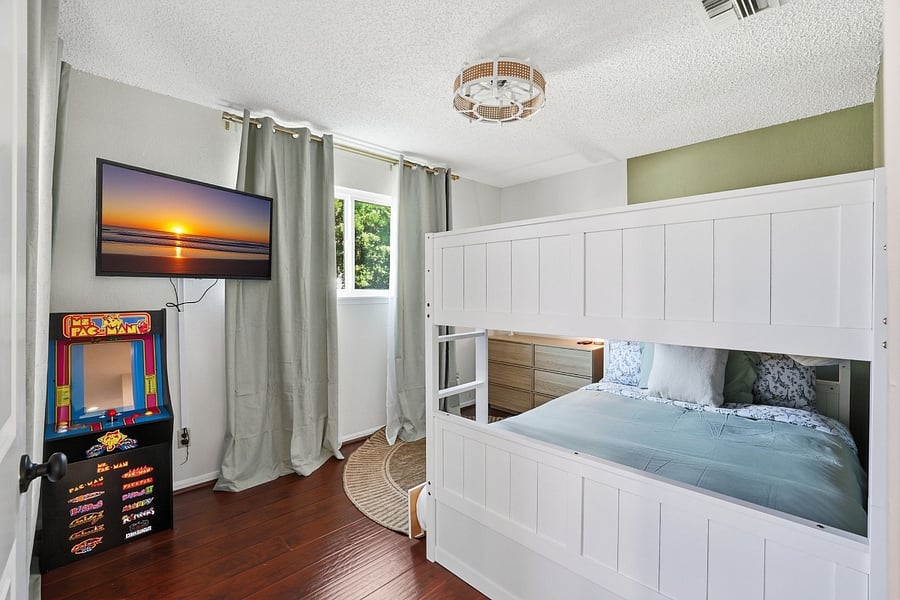 4th Bedroom - Full over full with twin trundle. 43" TV and Arcade