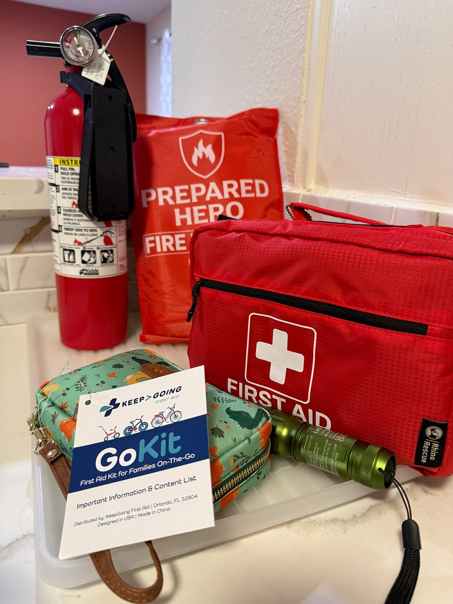 First Aid Kit, Fire Extinguisher and Fire Blanket. Togo Kids First Aid Kit