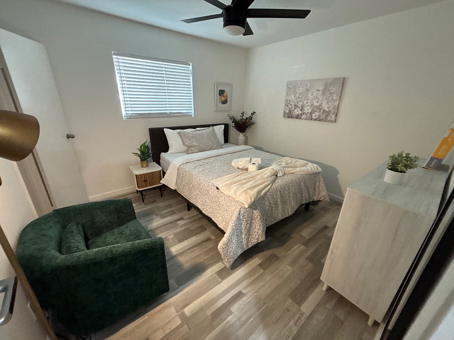 Suite 2: $1200/mo includes a shared bath with Suite 3.