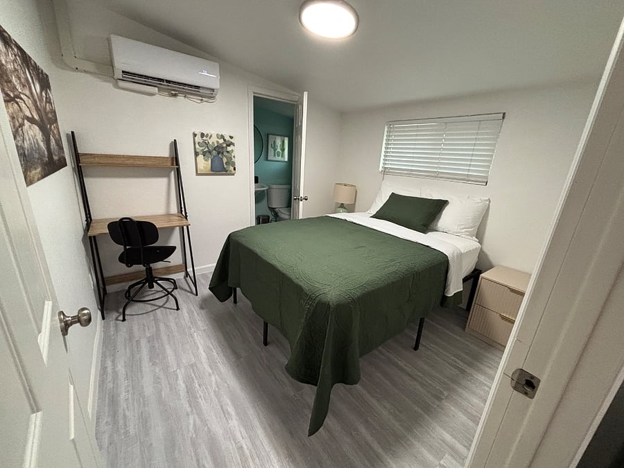 Casita: Suite 5: $1500/mo includes private entrance, private bathroom, full kitchen, sitting area, desk/work station, and smart TV.  All utilities included.