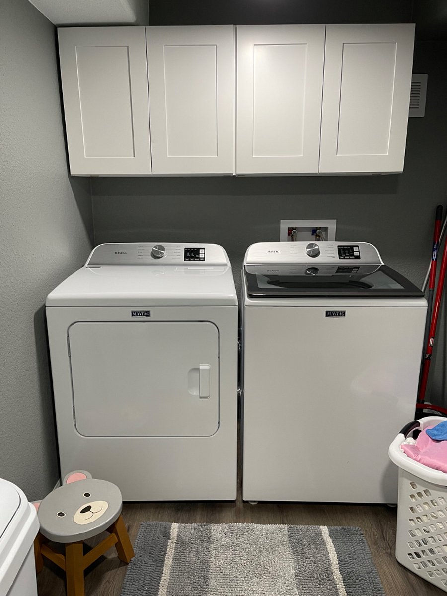 Private laundry full size machines