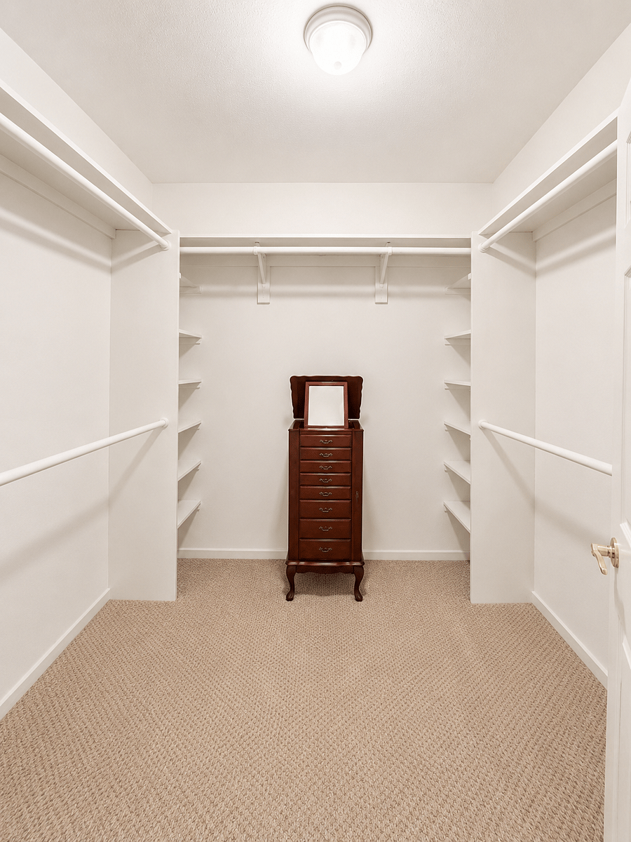 Master walk-in closet