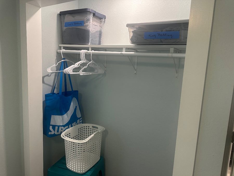 Closet w Extra Bedding