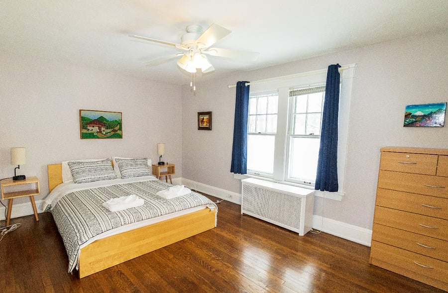 Spacious Bedroom 1comfortable, cozy, and perfect for a restful nights sleep.