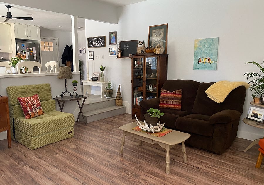 Living room. Reclining loveseat.