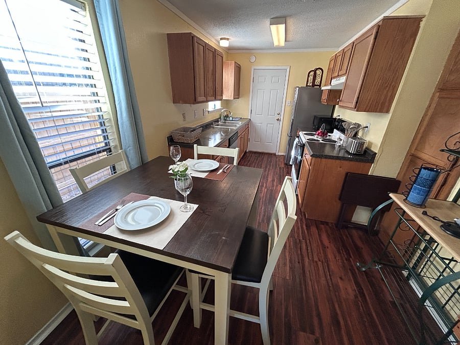 Dining Area, Coffee Bar and Kitchen