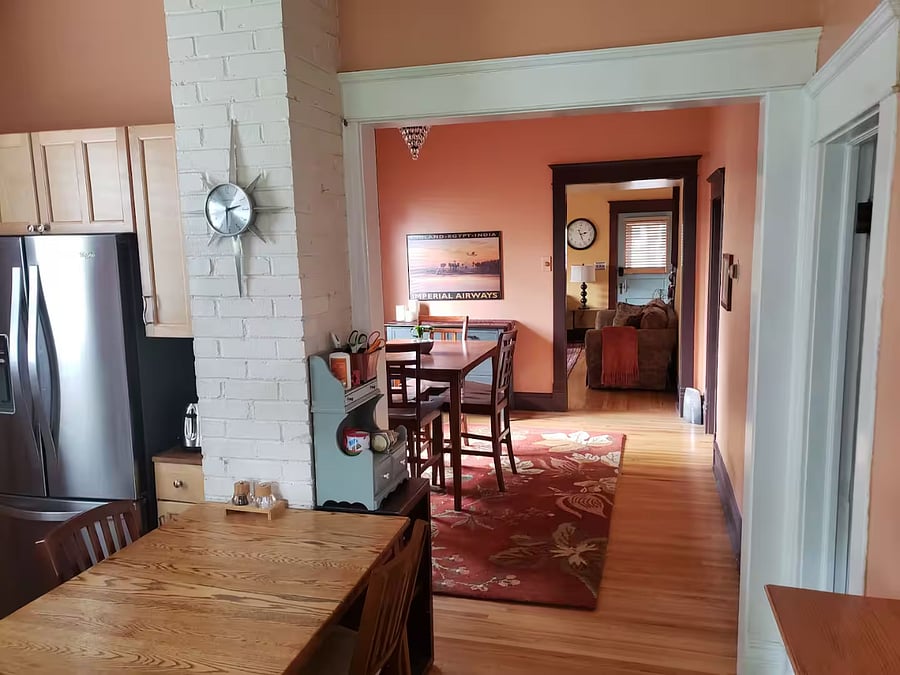 Kitchen view of dining room