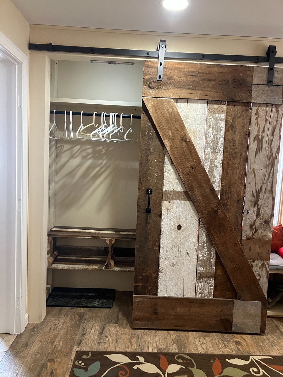 Entryway closet, located in mudroom.