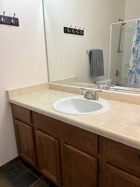 Master bath vanity