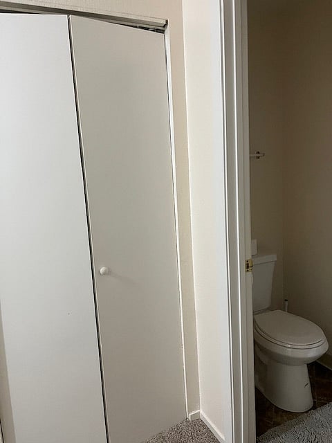 Good size closet adjacent to own BA