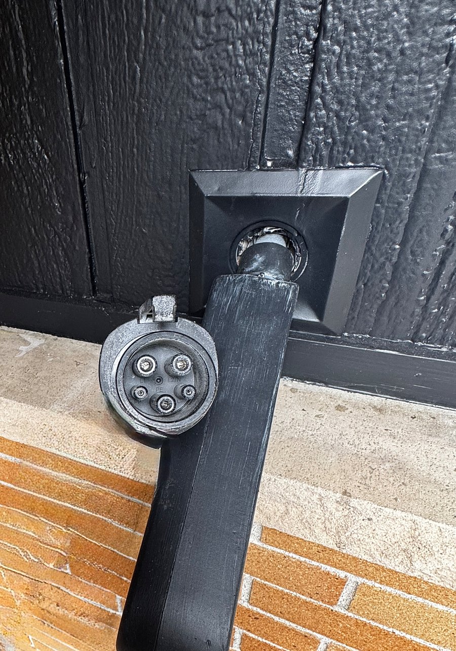 Fast EV charger in private driveway