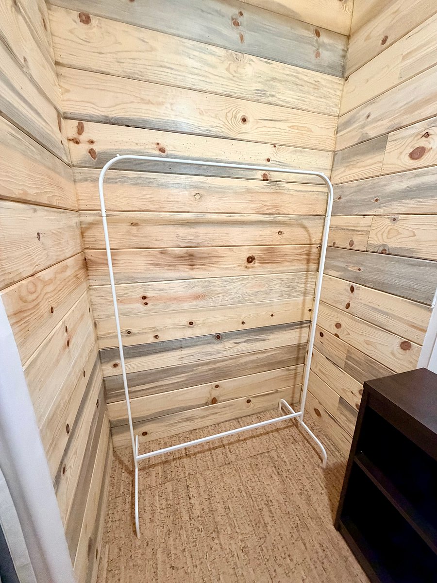 This is a meditation nook or bedroom closet.