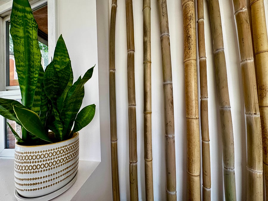 Timber bamboo art.