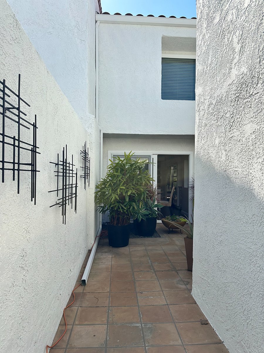 Gated entrance courtyard
