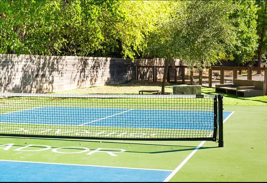 Pickleball court for resident use.