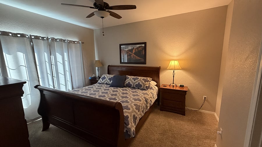 Master Bedroom with King Size Bed