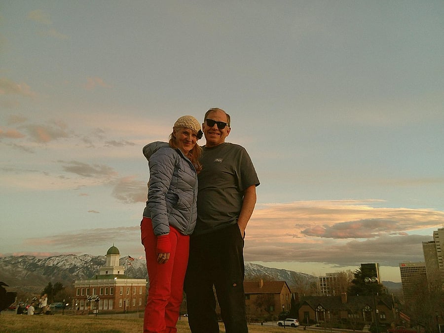 Me and my husband at the State capitol 
