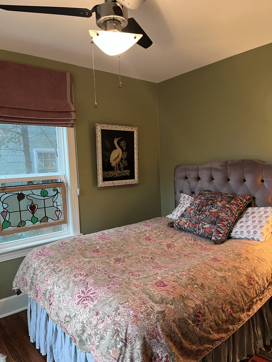Organic latex mattress and blackout shades for cozy sleeps!