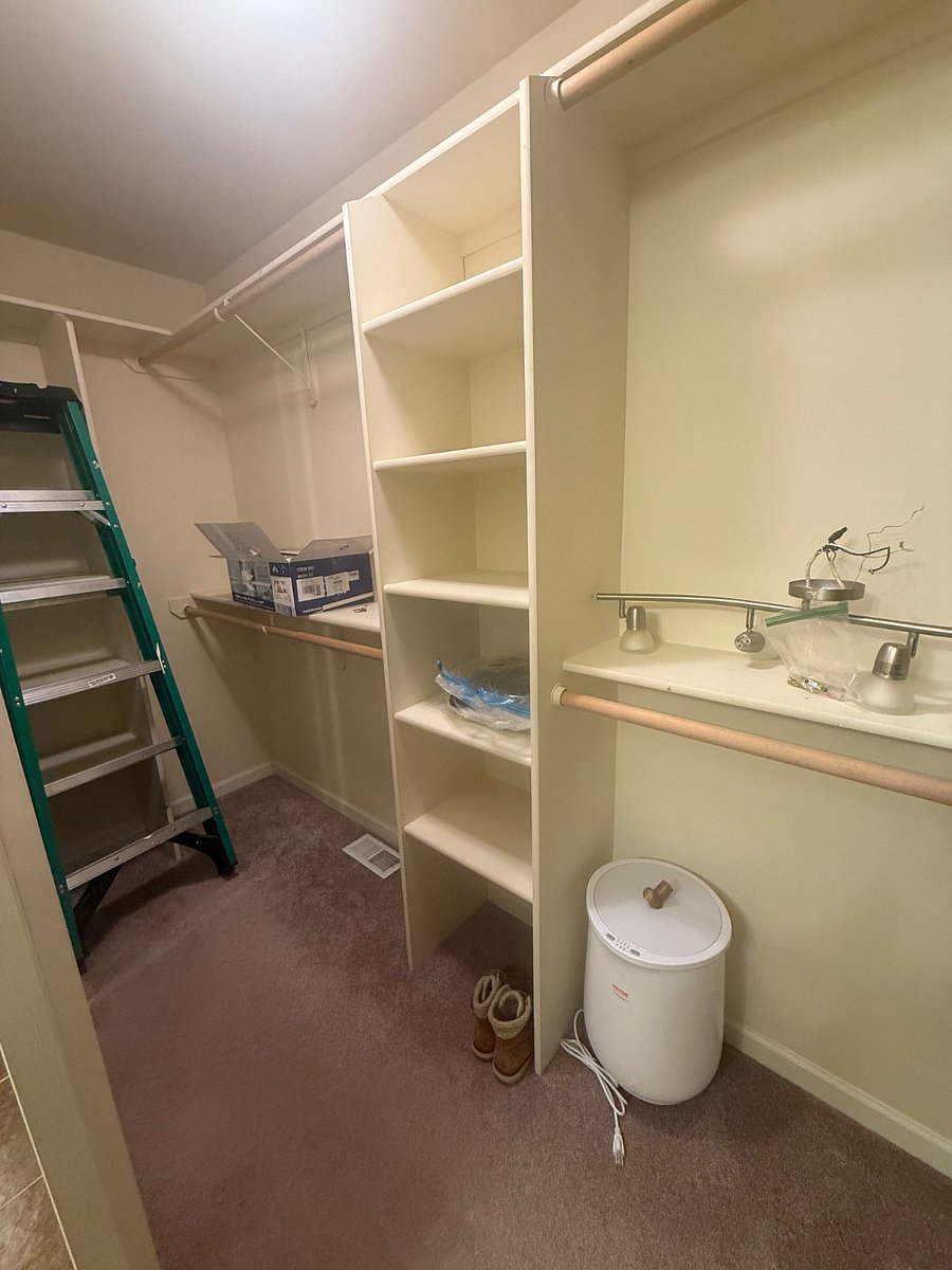 Master room closet - will be cleared out