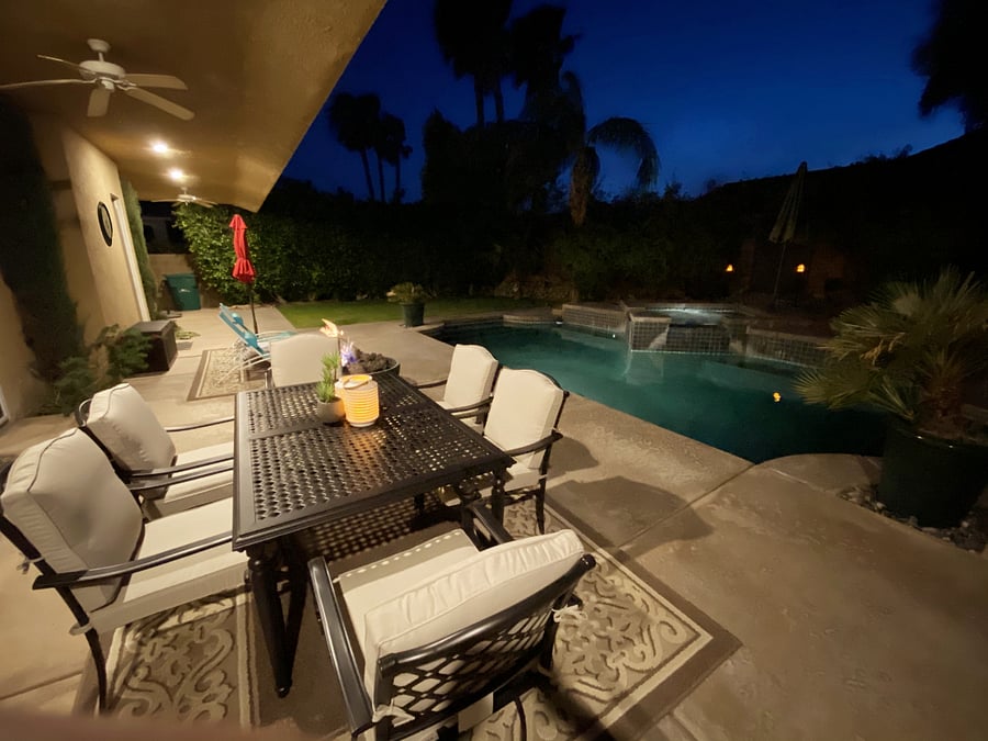 Outdoor Dining Area by the Pool