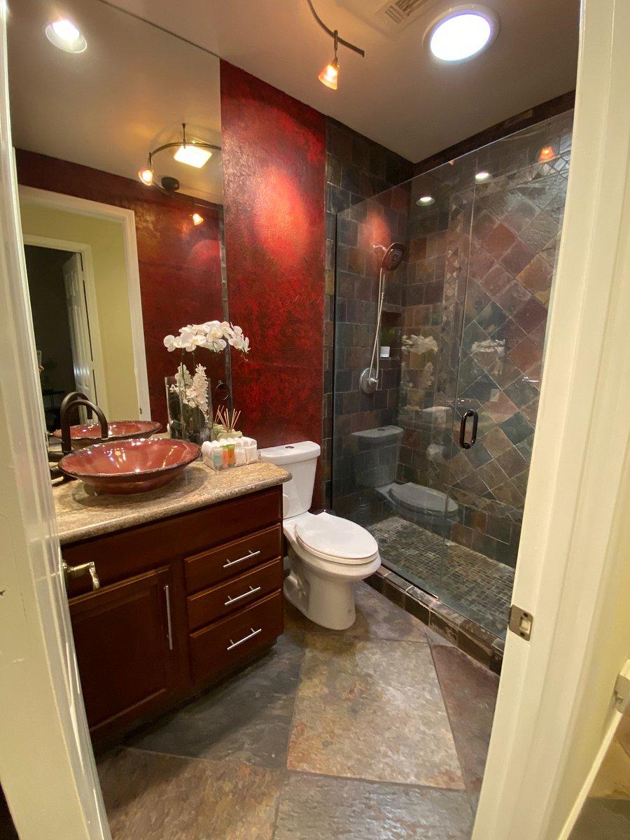 Guest Bathroom with Walk-In Shower