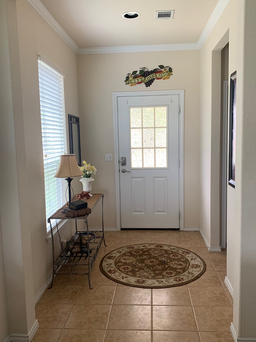 Privacy window at front door 105 Providence St. Sun City, Georgetown, Texas