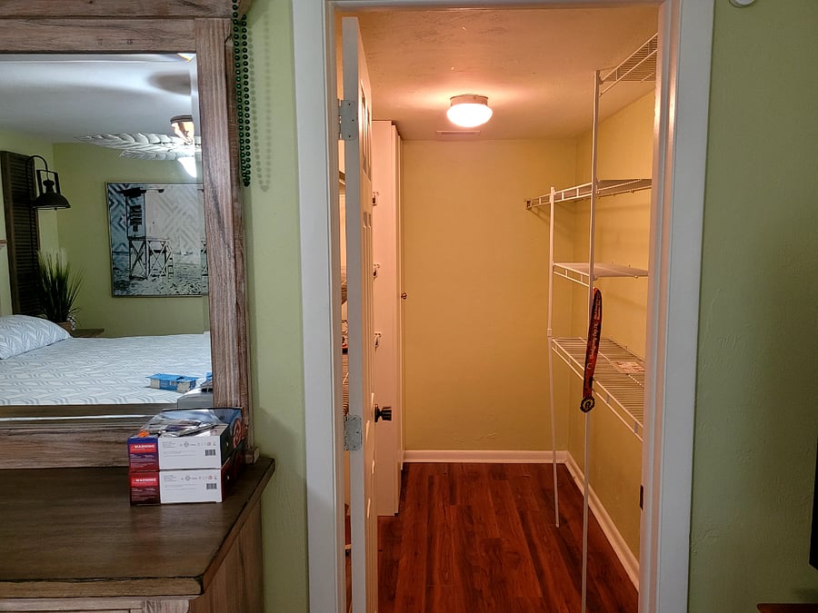 Walk-In closest in master bedroom