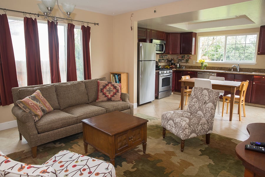 Kitchen/TV area.