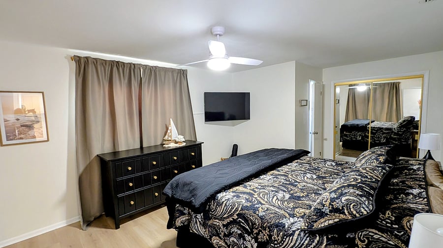 King bed - master bedroom