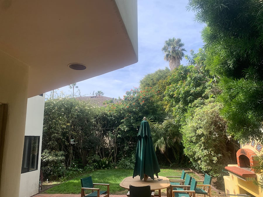 Private backyard