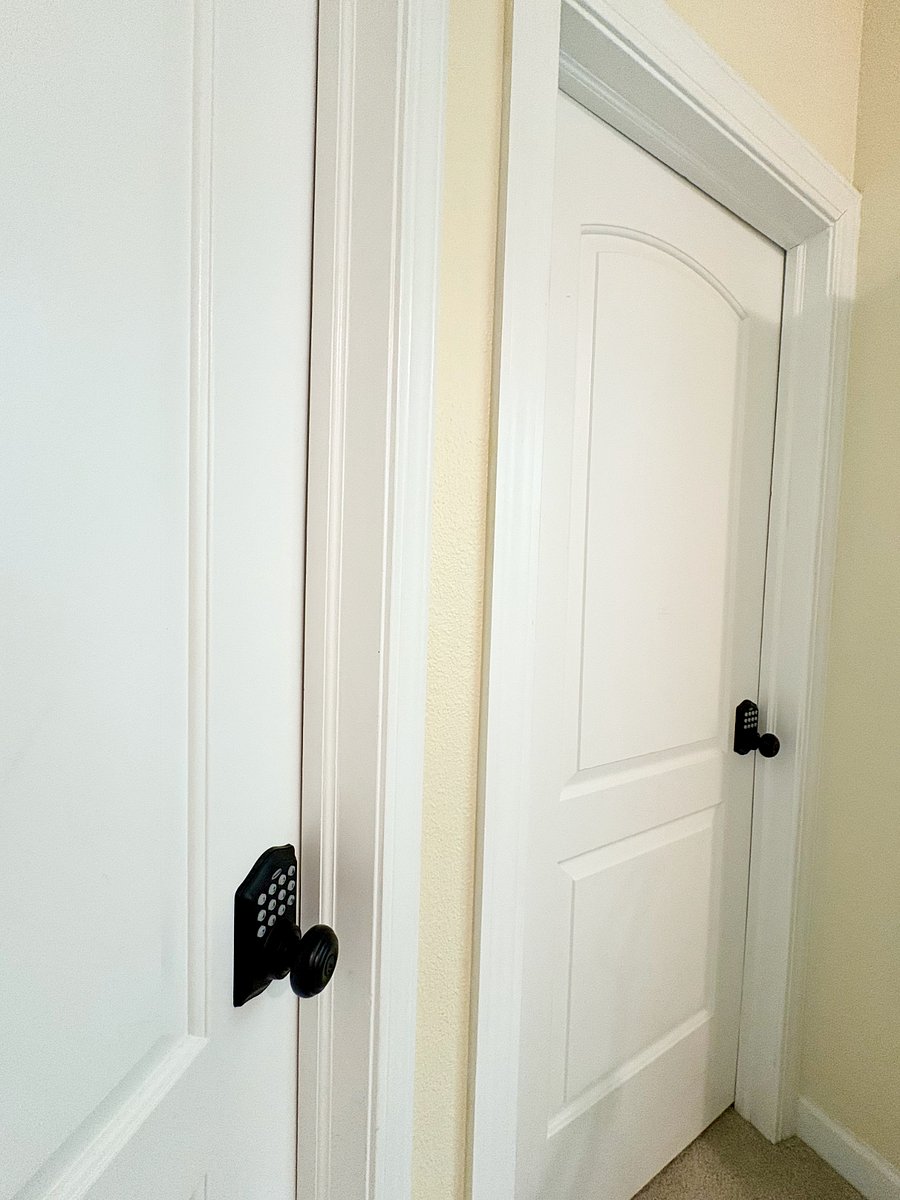 Each of the rooms have smart locks for entry ensuring security.