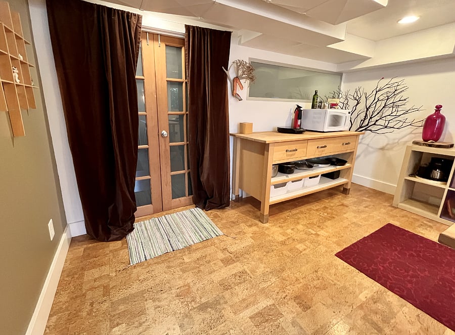 Doors to Laundry area from Kitchen