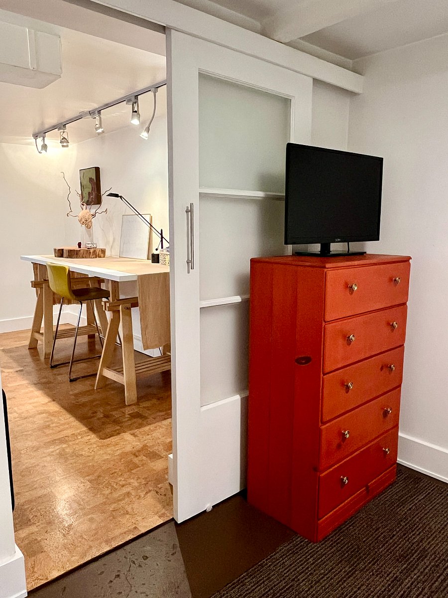 Dresser and smart tv in bedroom