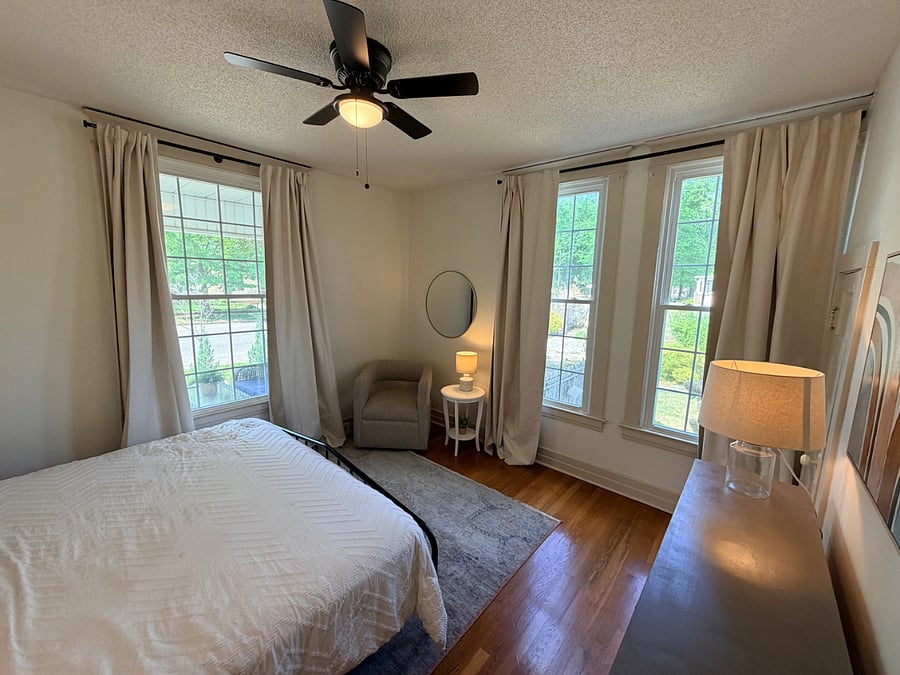 Sitting area in bedroom 1.