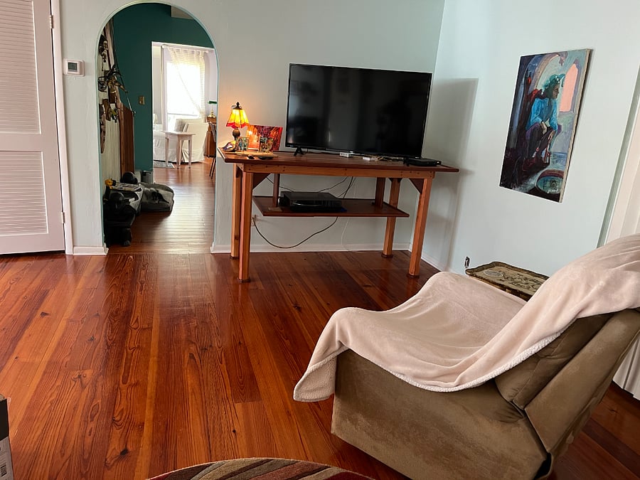 Family room with smart TV