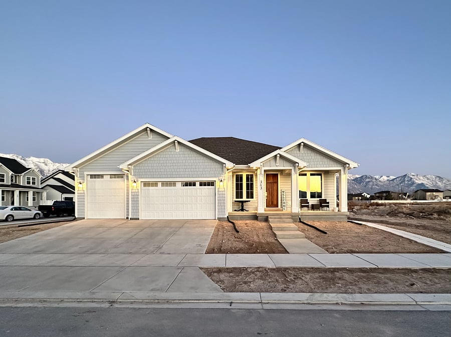 Exterior view (landscaping is planned)